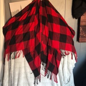 Plaid cape
